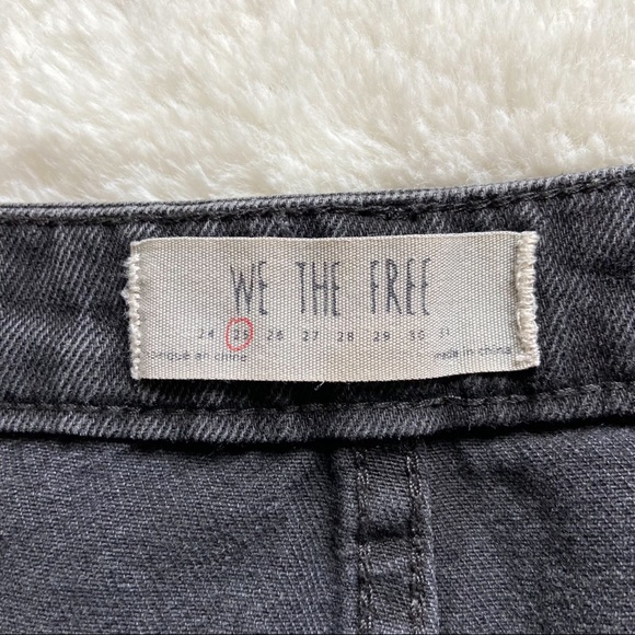 Free People Black Denim Mini Skirt Size 25 - Picture 11 of 13
